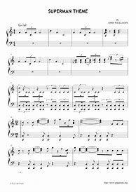 Angka Keluaran Superman Theme Sheet Music